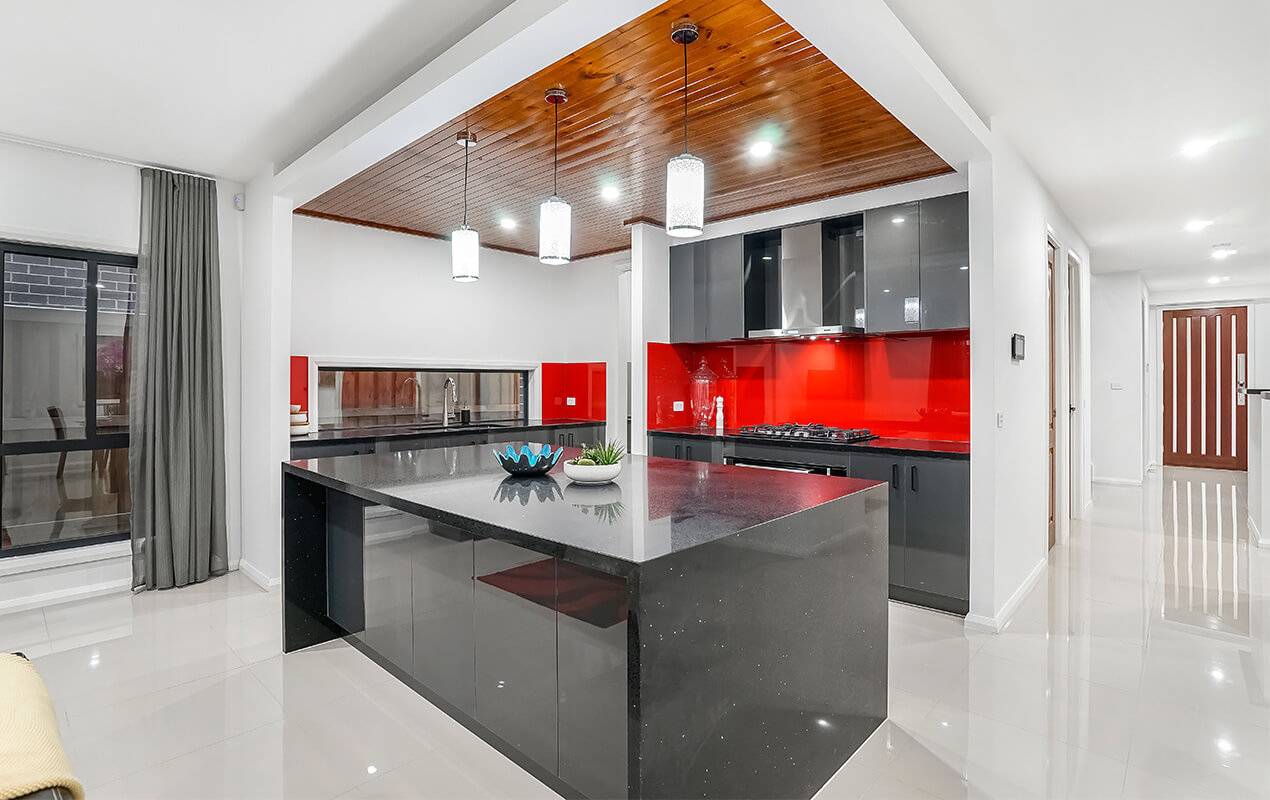 Red Kitchen Decor 15 Ideas For Your Home 1st Image White Kitchen Interior With A Red Backsplash 