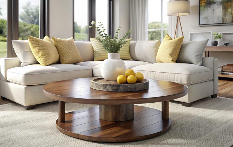 Round coffee tables