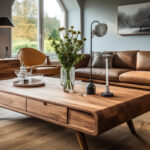 Walnut coffee table