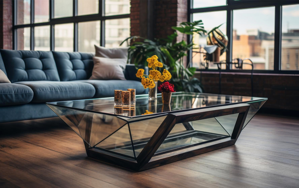 Living room glass coffee table durability