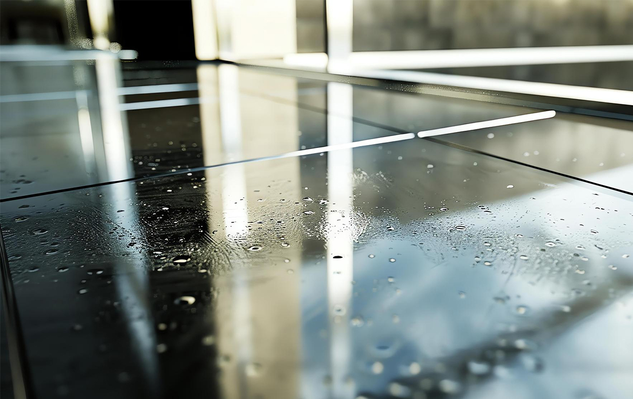 Glass table smudges, smears, and streaks