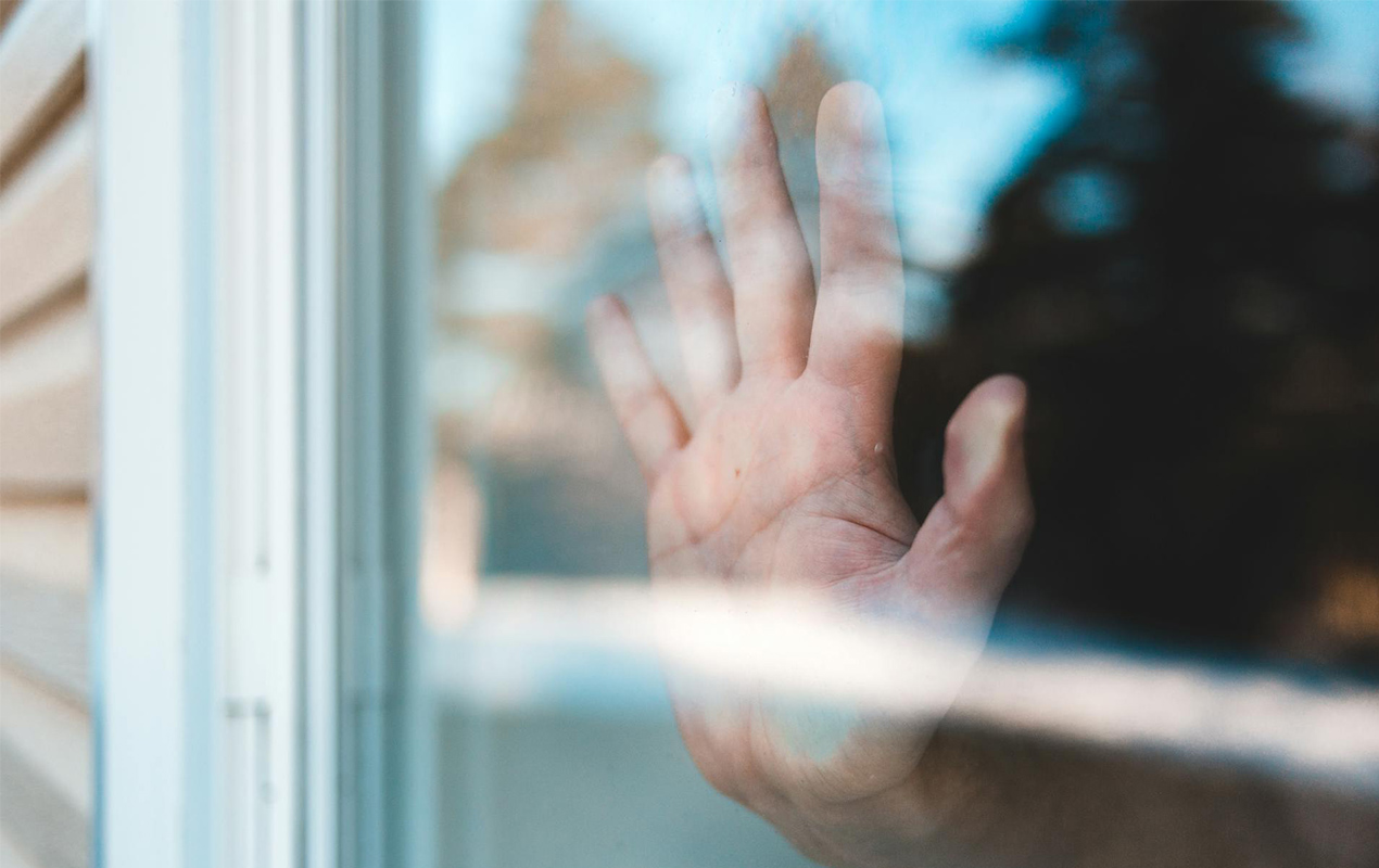 Clean glass window surface