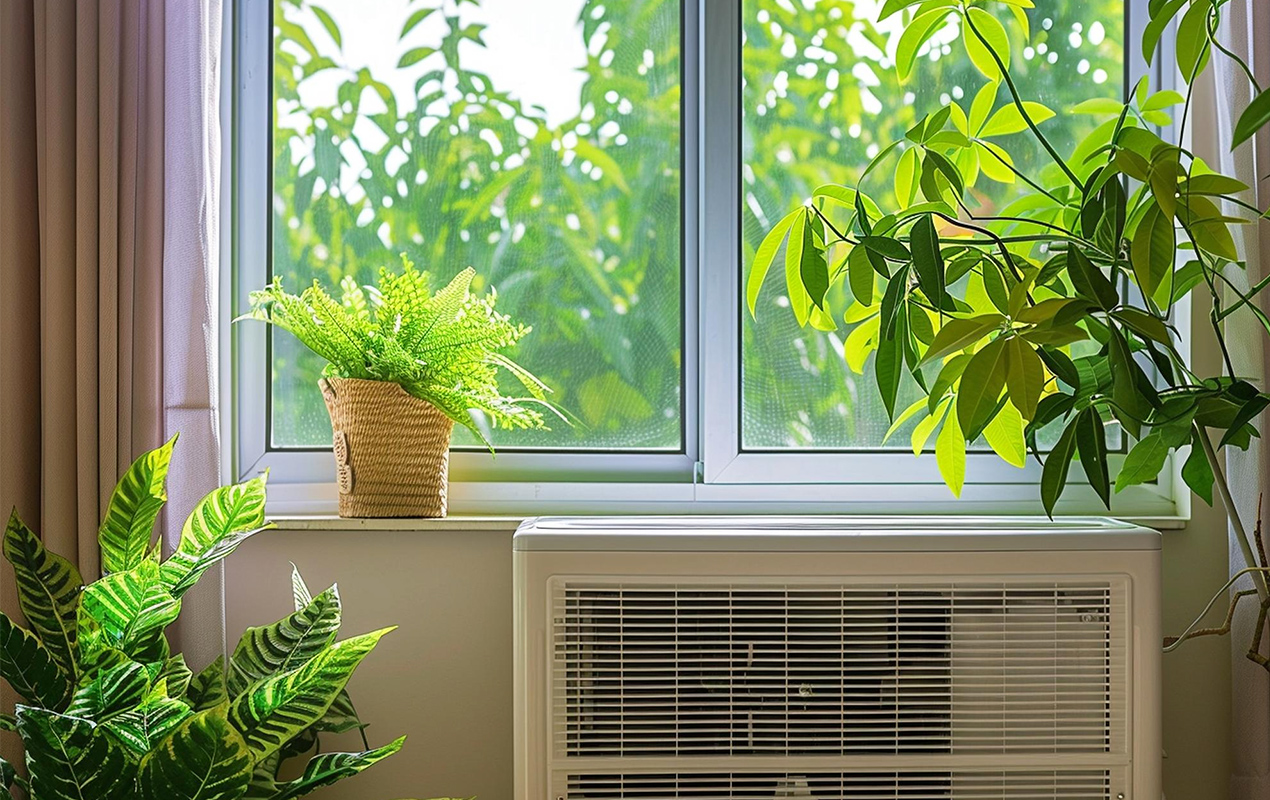 Home air conditioning window unit