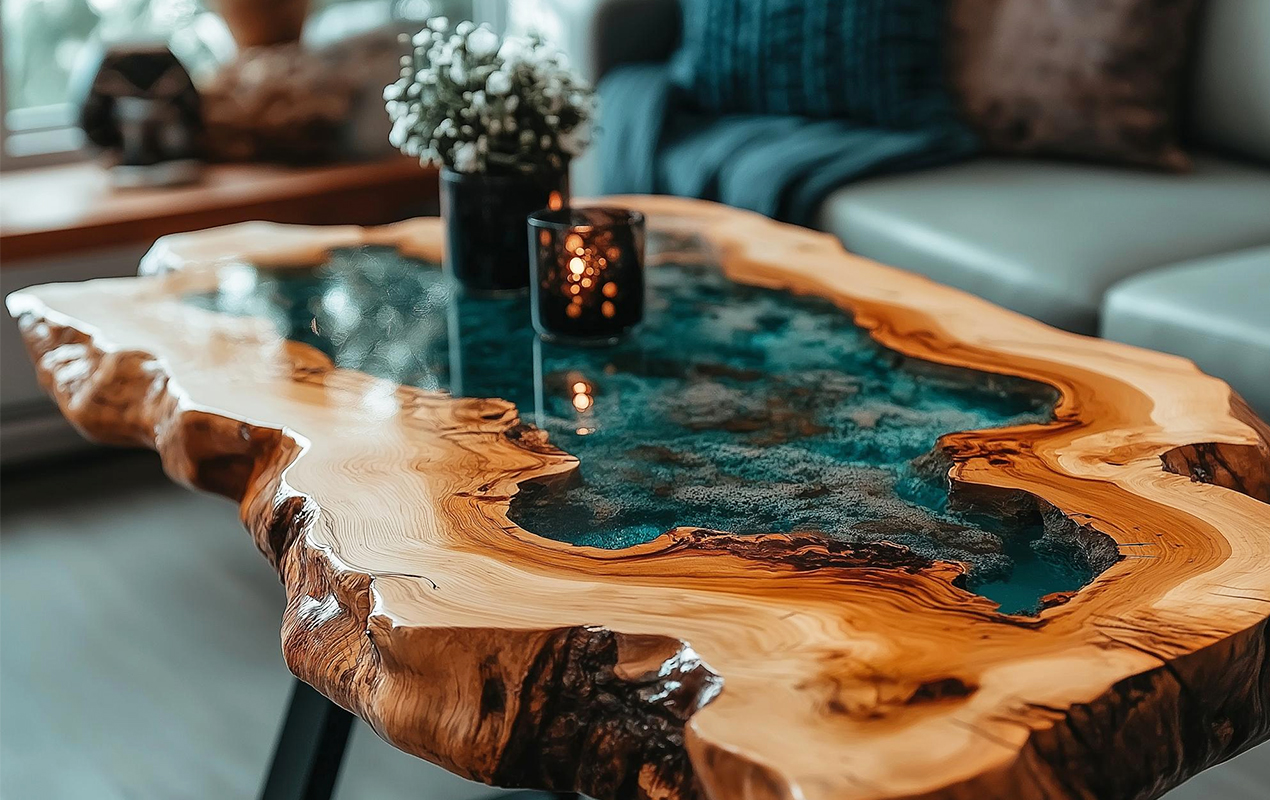 epoxy coffee tables for the living room