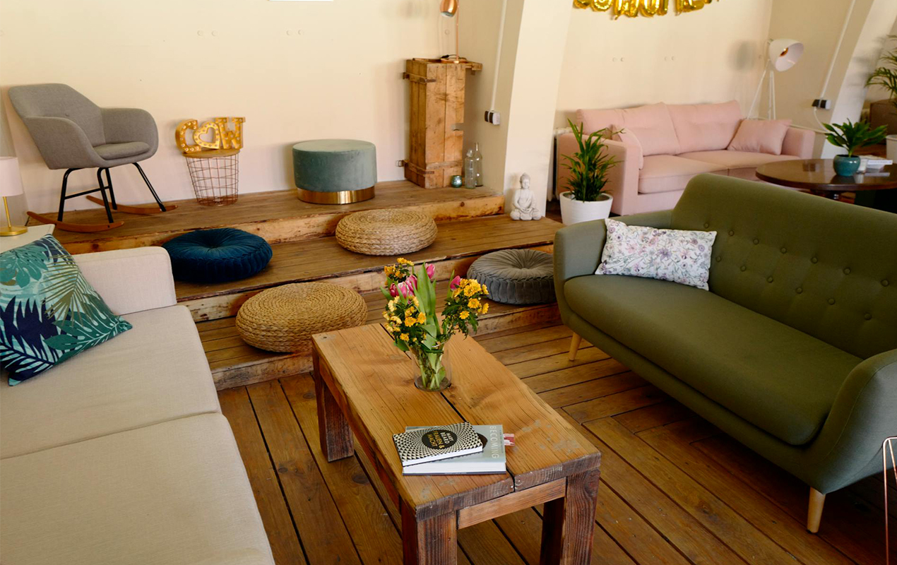 Wooden coffee table